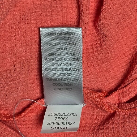 Avenue‎ Coral Textured Top with Side Tie (22/24) - Picture 7 of 7